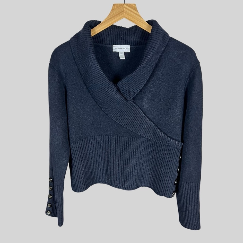 St John Sport Black Sweater.